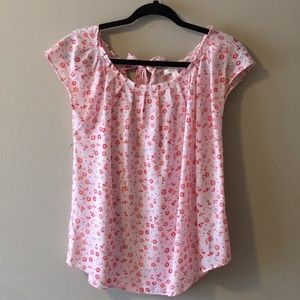 Lauren Conrad Easy Sleeveless Tie neck Blouse S